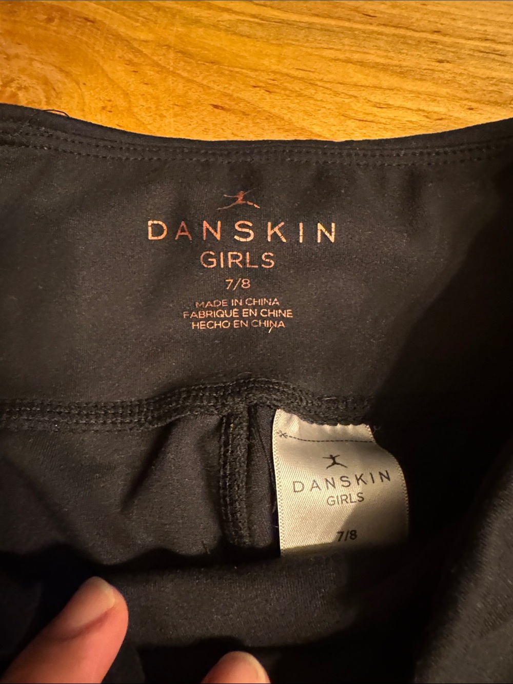 Danskin Black Girls' Performance Leggings - Picture 3 of 3
